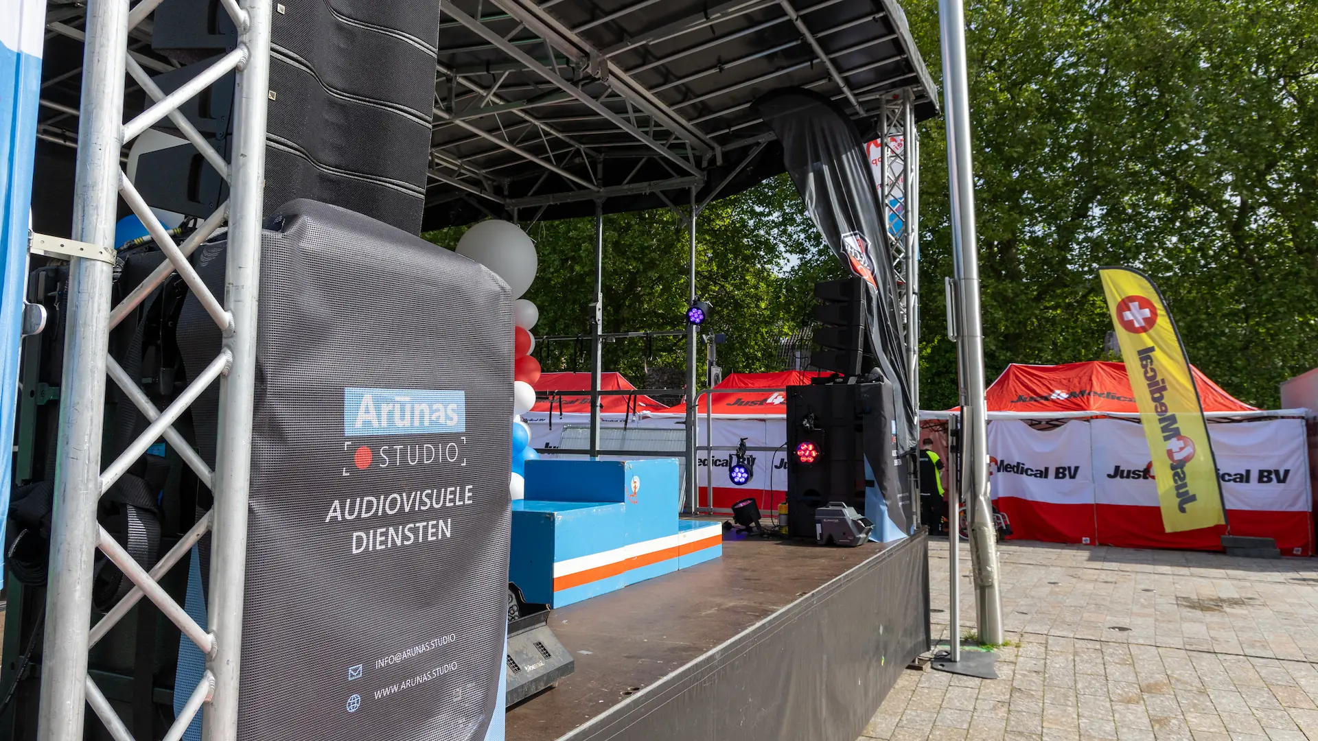 Geluid en omroep bij de IJsselsteinloop